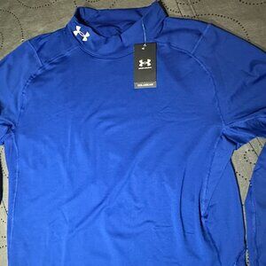 UNDER ARMOUR COLDGEAR COMPRESSION R. BLUE MOCK BASE LAYER SHIRT SIZE 4XL MEN $$$